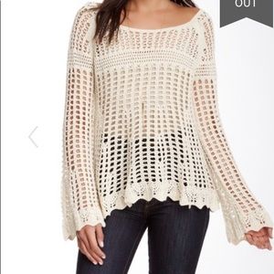 FreePeople Annabelle crochet pullover